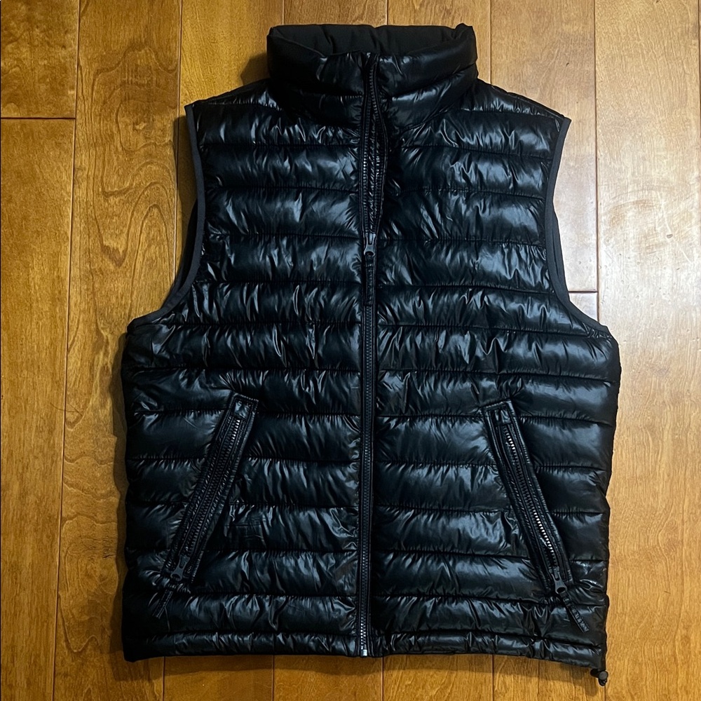 American Eagle Puffer Vest Size S Black Lightweight Preppy Outdoor Gorpcore - Picture 2 of 13